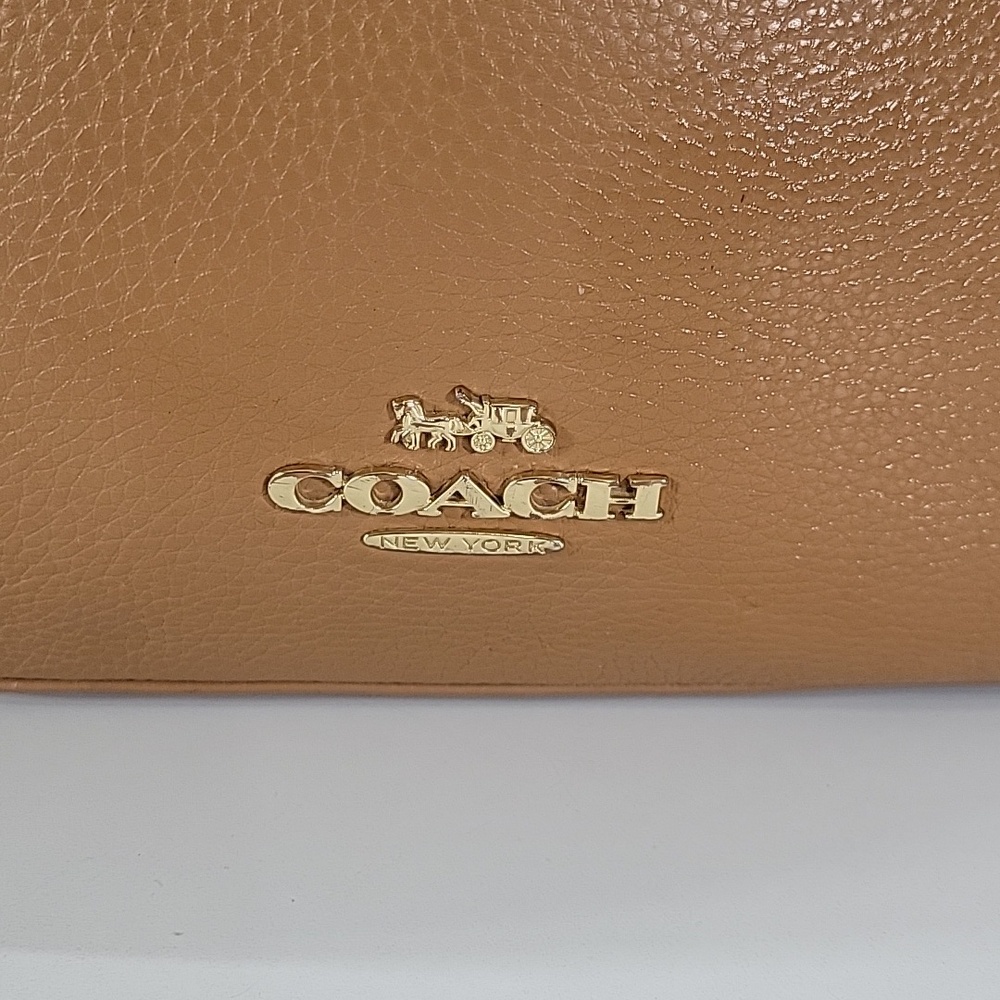 Coach Ellie File Tan Pebble Leather Crossbody Shoulder Bag C1648 - Picture 3 of 16